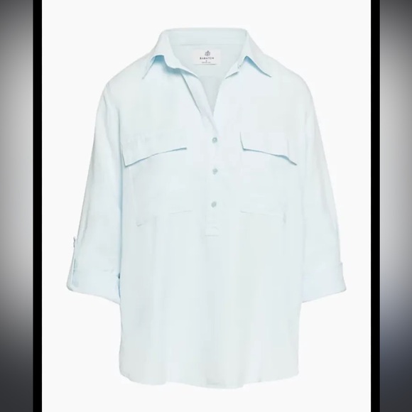 Babaton Tops - Aritzia Babaton Women’s Utility Polo Small Baby Blue